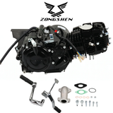 Zongshen 125cc motorblok – zwart (kickstart) - Dax, Pitbike, Monkey..