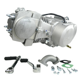 YX 140cc engine block chrome/silver - Manual - Kickstart