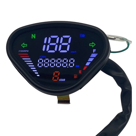 Digital speedometer and tachometer for Dax