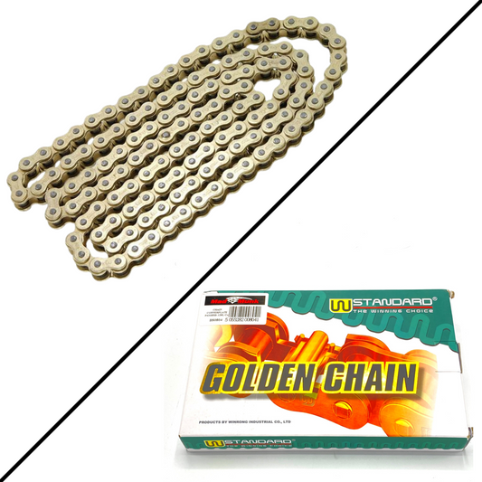 Chain Gold colored reinforced 420 128L from W-Standard