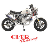 ABOUT Racing Down Oval stainless / carbon exhaust Dax, Monkey, PBR..