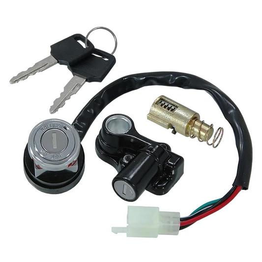 Complete ignition lock - steering lock and saddle lock set for Dax 12 volts