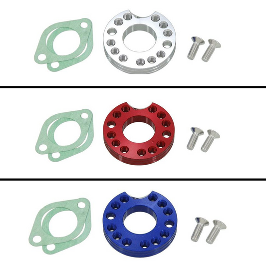 Carburetor adapter rotating plate, 12 positions possible