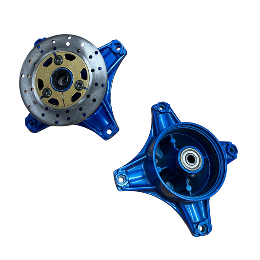 Set of hubs blue unused - minor damage