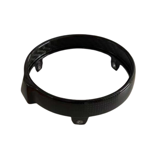 Carbon headlight ring suitable for 6 volt type Honda Dax