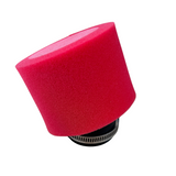 Red foam air filter - choice of 35mm, 38mm, 45mm, or 48mm 