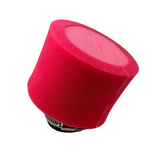 Red foam air filter - choice of 35mm, 38mm, 45mm, or 48mm 