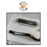 NHRC exhaust chrome - second-hand exhaust with some accessories 