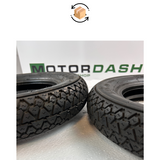 Two Michelin S83 3.50 x 10 inch tires - second hand 