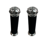 Silver handles for 22.2mm handlebars Dax, Monkey, PBR, Pitbike.. 