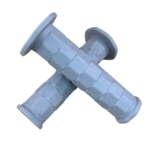 Rubber grips gray for 22mm diameter handlebars - L & R 