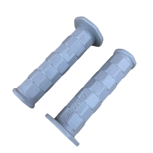 Rubber grips gray for 22mm diameter handlebars - L & R 
