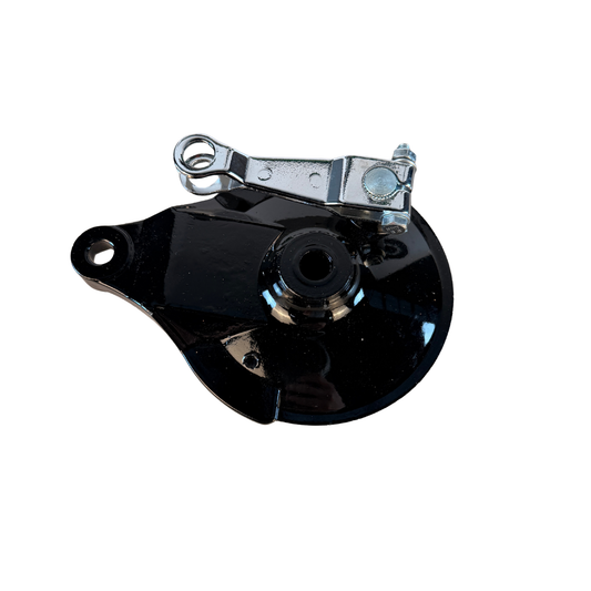 Complete rear hub for Dax for 4-hole sprocket - chrome 