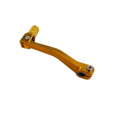 CNC shift pedal with triangle pattern gold for 50cc - 125cc 