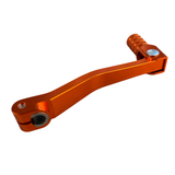 CNC shift pedal with triangle pattern orange for 50cc - 125cc 