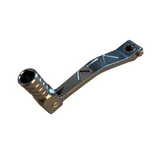 CNC shift pedal with triangle pattern titanium color for 50cc - 125cc 