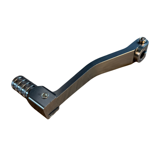 CNC schakelpedaal met driehoekspatroon titanium kleur voor 50cc - 125cc