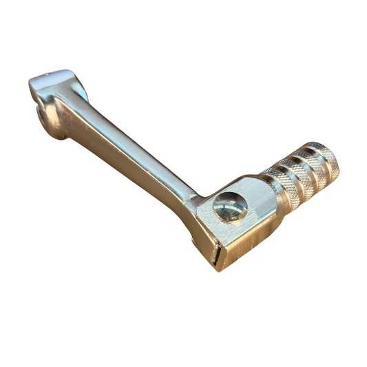 Schakelpedaal kort model zilver voor 50cc - 125cc - Dax, Pitbike, Monkey..