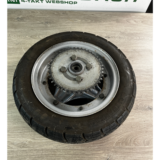 Gebraucht - Felge, Nabe und Reifen von Dax 3.50 x 10 Zoll 