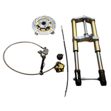 Dax complete USD front fork 45mm gold including accessories - length 650mm 