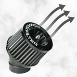 Power Filter Angled Luftfilter geeignet für Dax, Monkey, Pitbike und andere 