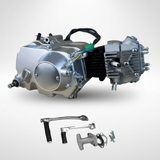 72cc 4-stroke shift engine block silver – 4 gears - Dax, Monkey, PBR.. 