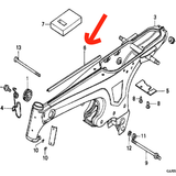 Chrome Frame Bar for Honda Dax/Skyteam (On Top of the Frame)