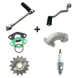 Madmunk 125cc engine block silver - Manual - 4 Gears kickstart. Dax, monkey, Pitbike,.. 