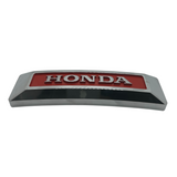 Honda fork emblem chrome and red with mounting bracket