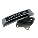 Honda fork emblem chrome and black with Dax mounting bracket