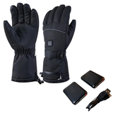 Electrically heated winter gloves with power banks - three settings 
