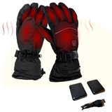 Electrically heated winter gloves with power banks - three settings 
