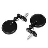 Universal handlebar mirrors black (two pieces)