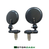 Universal Carbon Mirrors handlebar mirrors set