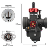 Nibbi PE26FL Racing carburateur voor 4 takt motoren Dax - Monkey - Pitbike