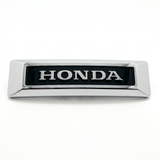 Honda vork embleem chroom en zwart met montagebeugel Dax