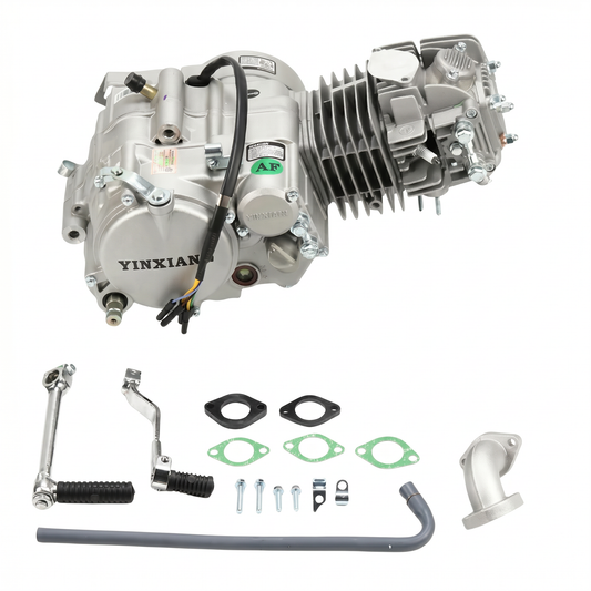 YX 150cc engine block with light flywheel CRF Look – with accessories 