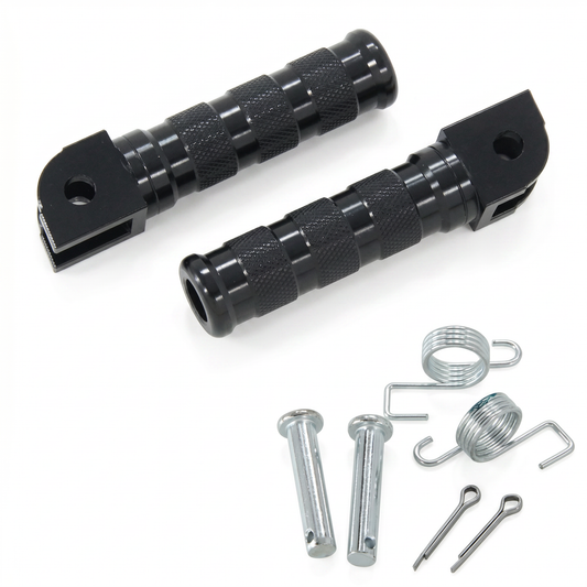CNC Fußstützen - 21 mm schwarz für Dax und Monkey Modelle 