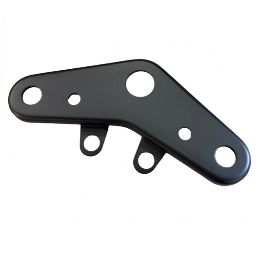 Steering plate / handlebar holder matte black for Dax forks 