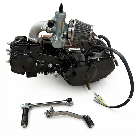 Komplettes 125cc Motorblock + Vergasersatz inklusive Ansaugkrümmer und Luftfilter 
