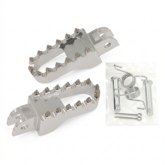CNC-gefräste silberne Fußstützen aus Aluminium für Dax und Monkey