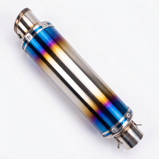 Dax & Monkey uitlaat met blue flame effect onderliggend