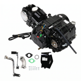 Zongshen 125cc motorblok – elektrisch + kickstart (zwart)