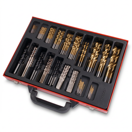 Neilsen 108-piece drill set – HSS, stone and wood (1 to 10 mm) 