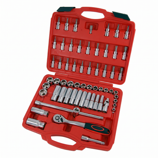 Neilsen 61-delige dopsleutel- en bitset – 3/8" met opbergdoos