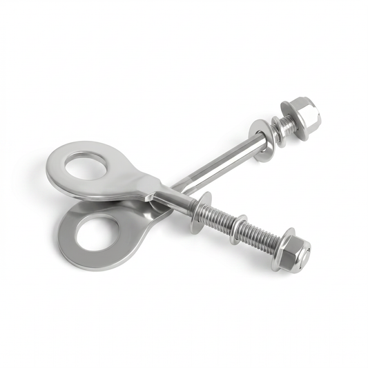 Set Kettingspanners zilver (2 stuks) - voor standaard Dax achterbruggen
