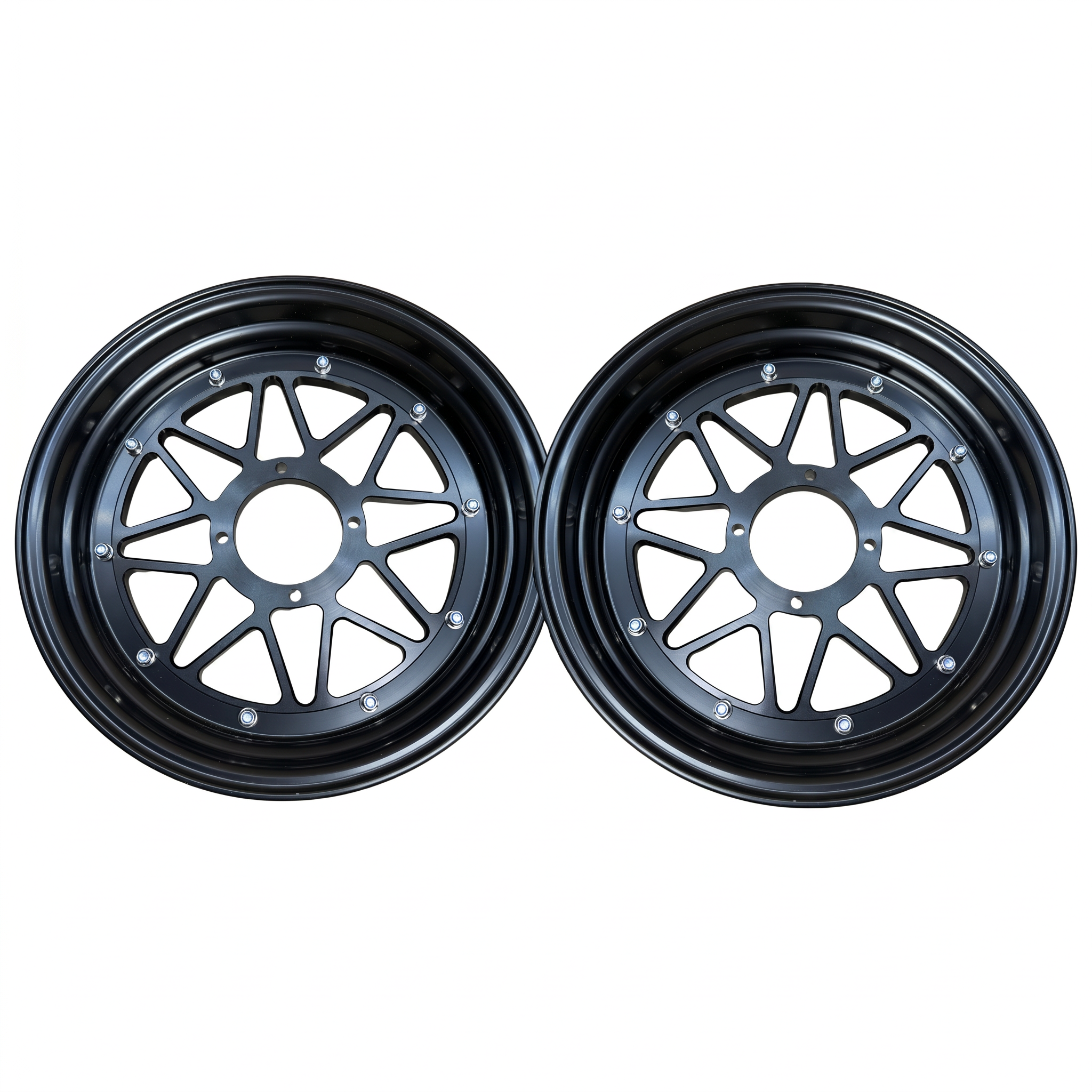 Tubeless rim set black 12 inch - 3.50 x 3.00 - For Dax and Monkey ...