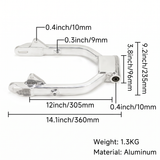 Aluminum swingarm suitable for Dax standard length - silver