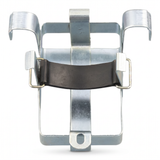 Support de batterie Dax pour batterie 12 volts couleur chrome 