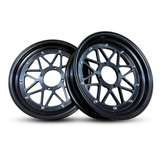 Tubeless velgenset zwart 12 inch - 3.50 x 3.00 - Voor Dax en Monkey